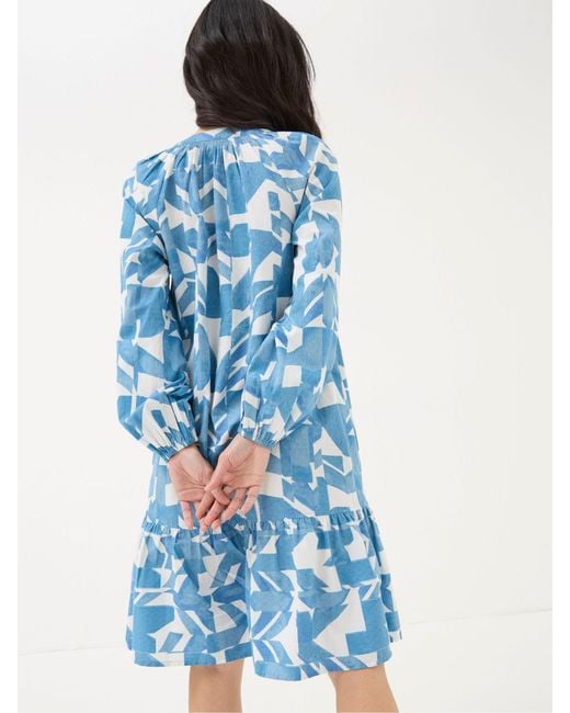 FatFace Blue Fatface Amy Med Geo Dress
