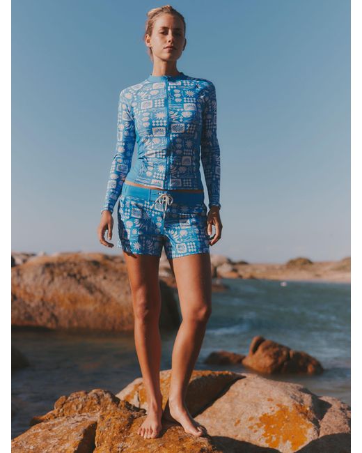FatFace Blue Fatface Hove Board Short
