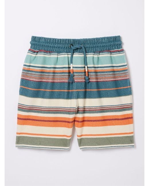 FatFace Blue Fatface Trescoe Stripe Shorts for men