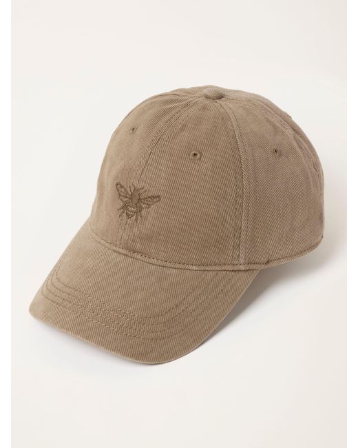 FatFace Natural Bee Embroidered Cap