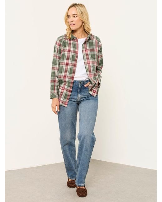 FatFace Blue Fatface Bessie Petite Check Shirt
