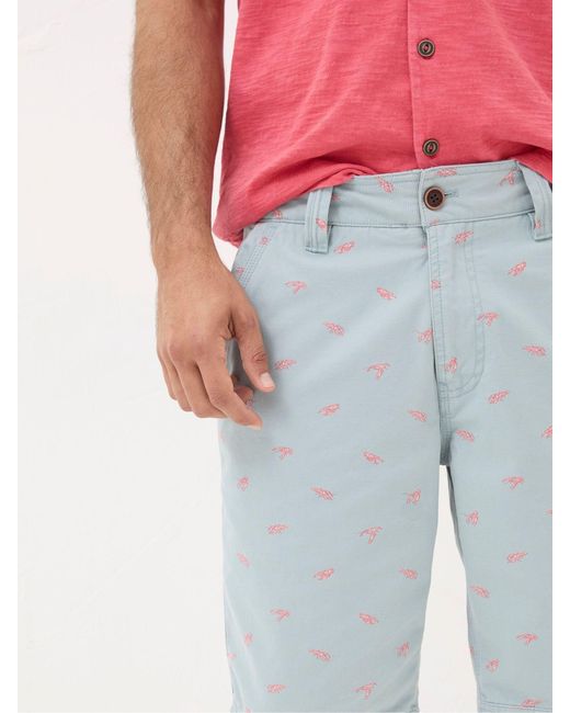 FatFace Red Fatface Cove Lobster Print Shorts for men