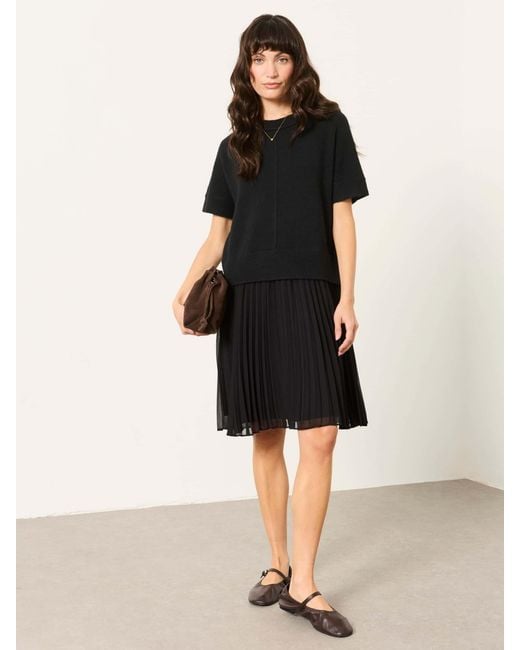 FatFace Black Fatface Susie Petite 2In1 Midi Dress