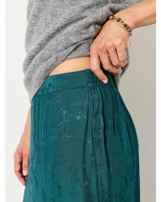FatFace Green Fatface Sophie Regular Jacquard Midaxi Skirt