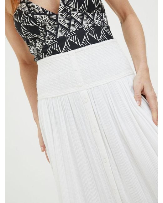 FatFace White Fatface Rhea Beach Maxi Skirt