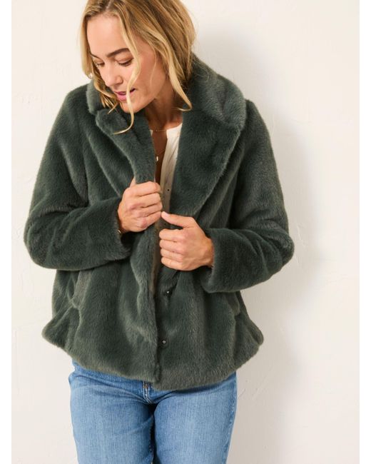 FatFace Multicolor Fatface Emma Short Faux Fur Coat