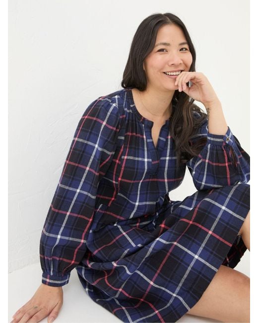 FatFace Blue Fatface Anona Swing Dress