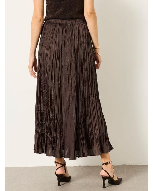 FatFace Brown Fatface Coco Pleated Midi Skirt