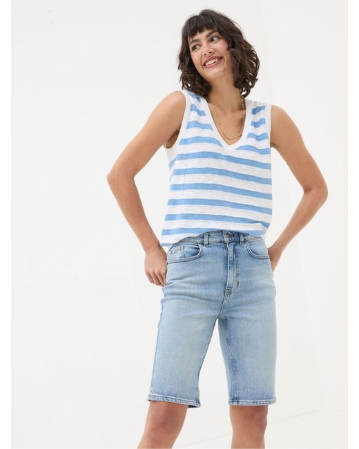 FatFace Blue Fatface Bisley Denim Bermuda Shorts