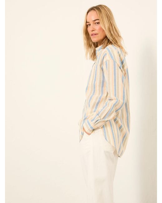 FatFace Natural Fatface Carolin Petite Stripe Shirt