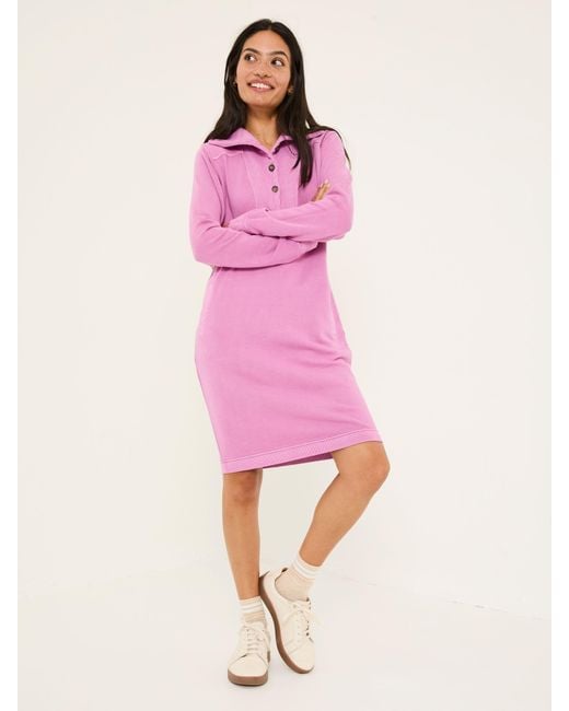 FatFace Pink Fatface 100% Cotton Willa Sweat Dress