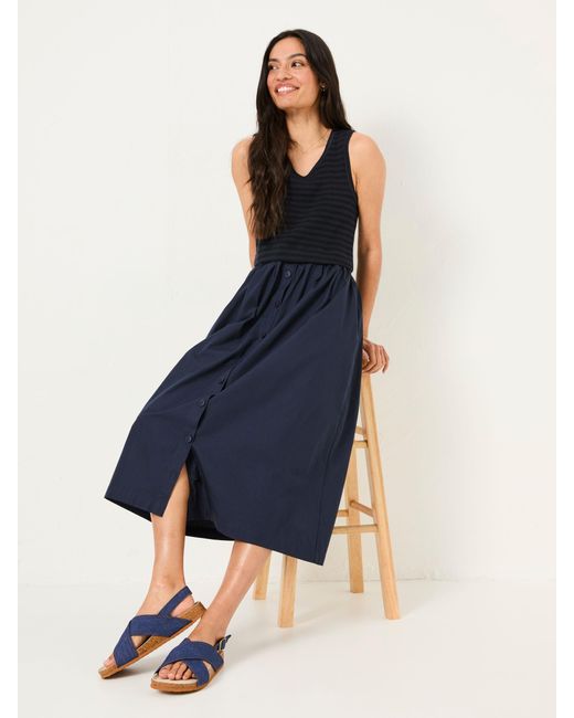 FatFace Blue Fatface Sal Midi Dress