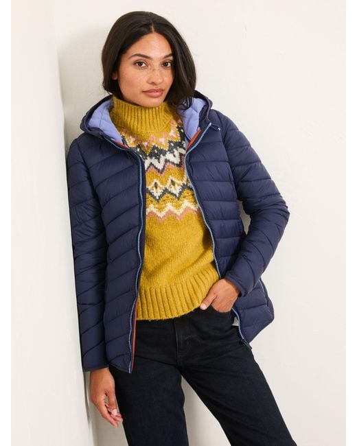 FatFace Blue Fatface Ruby Lightweight Puffer Coat