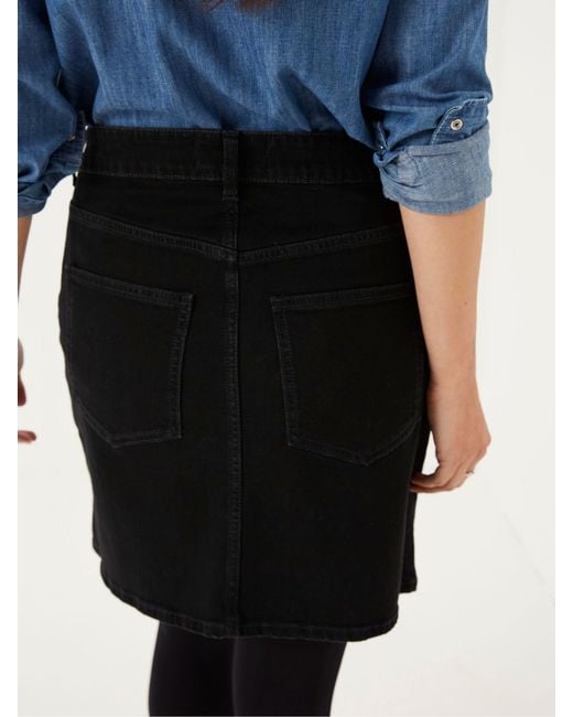 FatFace Black Fatface Hope Denim Skirt