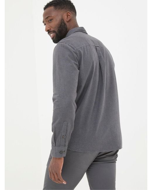 FatFace Gray Fatface Tadlow Puppytooth Shirt for men