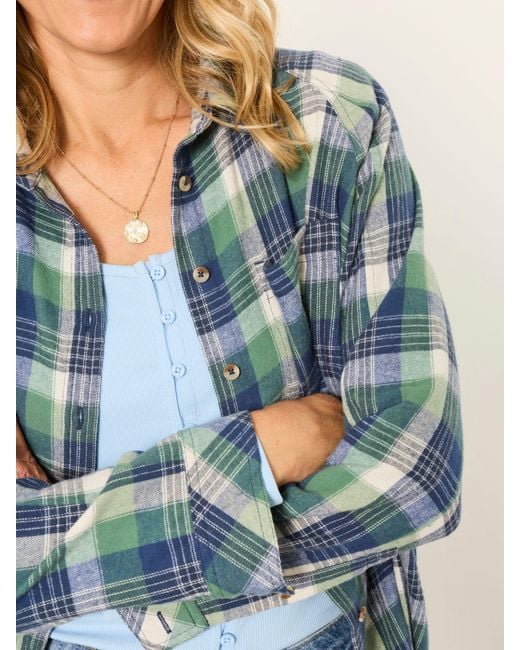 FatFace Blue Fatface Bessie Petite Check Shirt