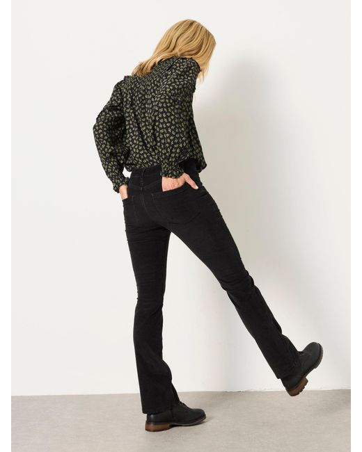 FatFace Black Katrine Cord Bootcut Trousers