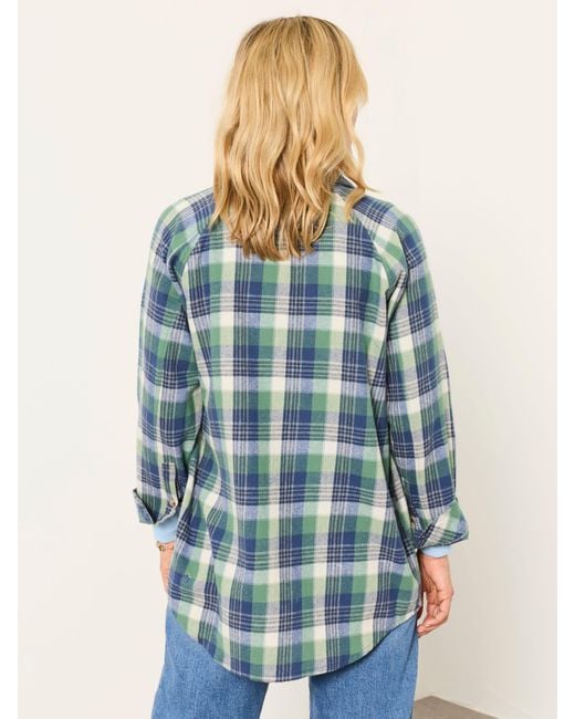 FatFace Blue Fatface Bessie Petite Check Shirt