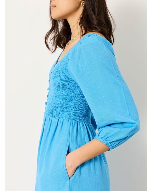 FatFace Blue Fatface Adele Petite Midi Dress