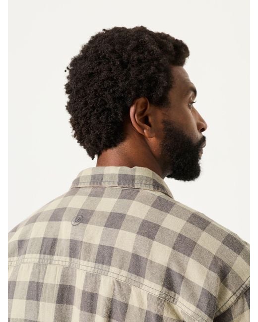 FatFace Natural Fatface Thursby Long Sleeve Relaxed Fit Check Shirt for men