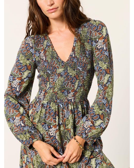 FatFace Natural Fatface Demi Petite Midi Jersey Dress