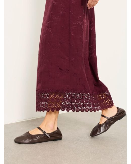 FatFace Red Fatface Sophie Regular Jacquard Midaxi Skirt