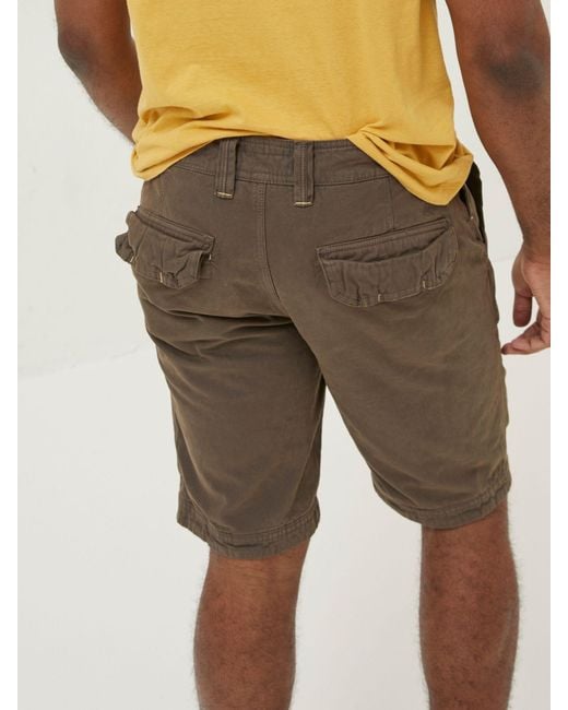 FatFace Yellow Fatface Cove Flat Front Shorts for men