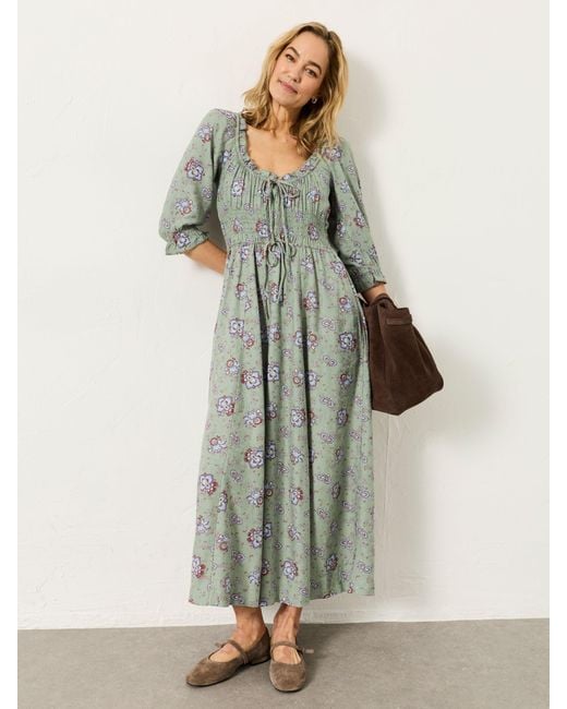 FatFace Green Fatface Camille Dress