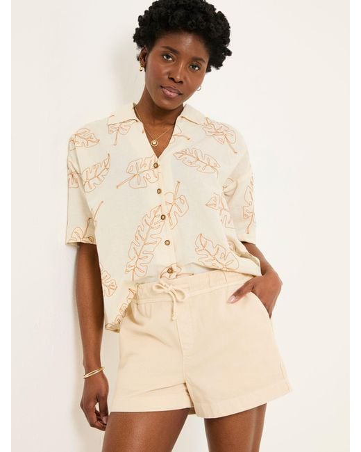 FatFace Natural Fatface Ashby Drawstring Shorts