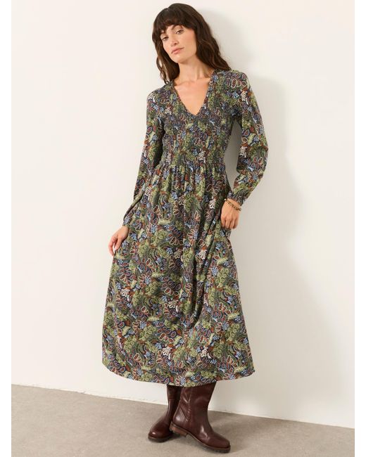 FatFace Natural Fatface Demi Petite Midi Jersey Dress