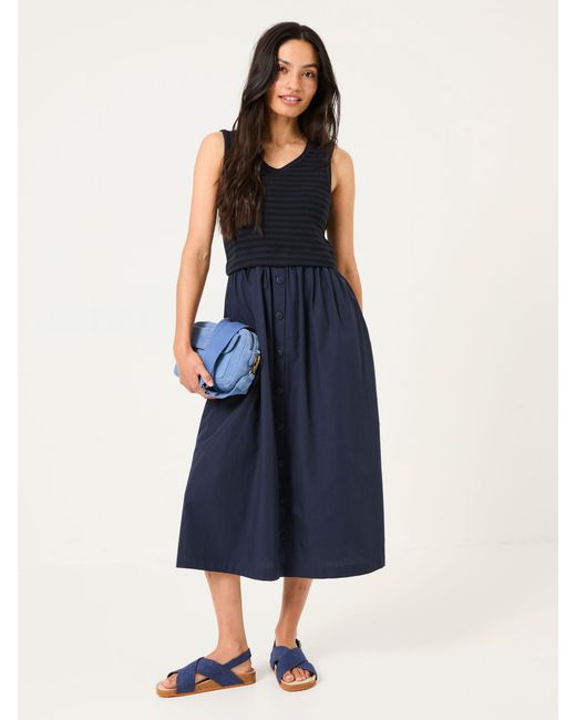 FatFace Blue Fatface Sal Midi Dress