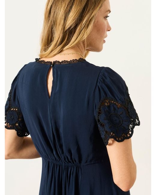 FatFace Blue Fatface Maya Lace Dress