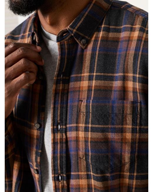 FatFace Natural Fatface Selson Long Sleeve Check Shirt for men