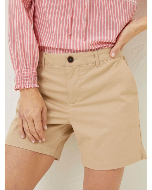 FatFace Pink Fatface Padstow Chino Shorts