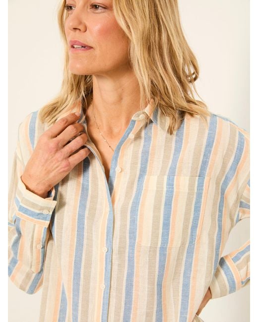 FatFace Natural Fatface Carolin Petite Stripe Shirt