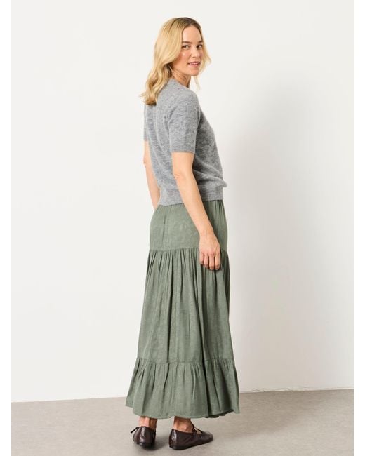 FatFace Green Fatface Jayla Maxi Skirt