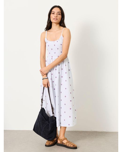 FatFace White Fatface Emmy Regular Midi Dress