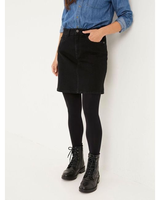 FatFace Black Fatface Hope Denim Skirt