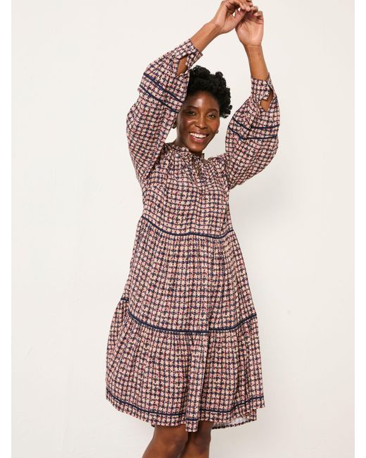 FatFace Blue Fatface Petite Stirling Midi Dress