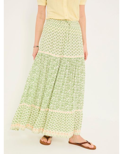 FatFace Green Fatface Jayla Maxi Skirt