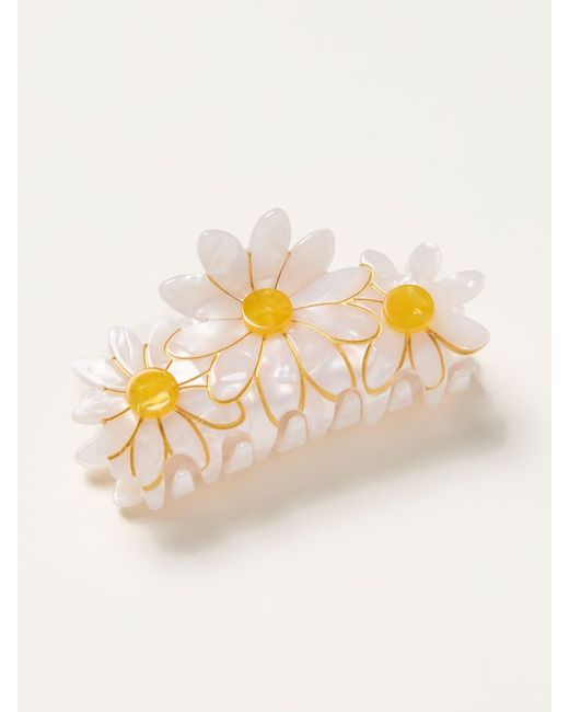 FatFace White Fatface Daisy Claw Clip
