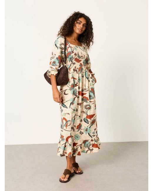 FatFace Natural Fatface Petite Midi Dress