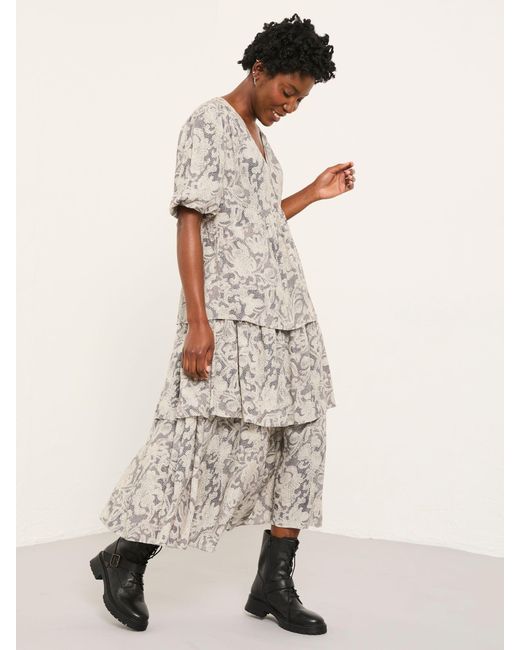 FatFace Natural Fatface Milly Regular Midi Dress