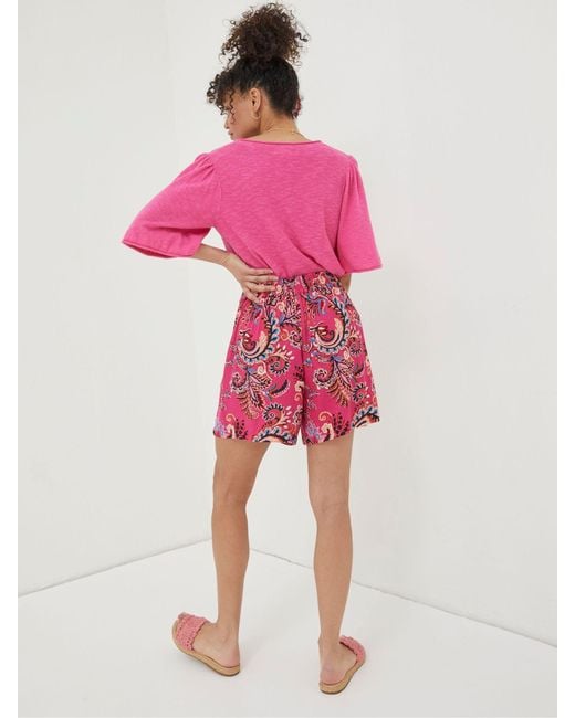 FatFace Pink Fatface Faye Festival Floral Shorts