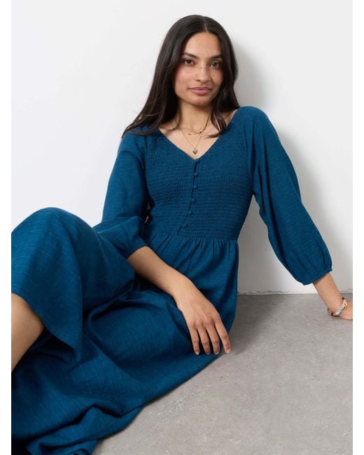 FatFace Blue Fatface Adele Midi Dress