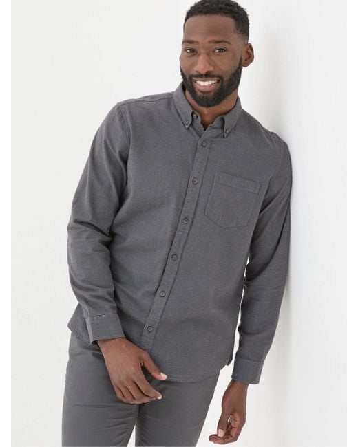 FatFace Gray Fatface Tadlow Puppytooth Shirt for men