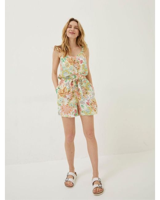FatFace Natural Fatface Faye Paradise Floral Shorts