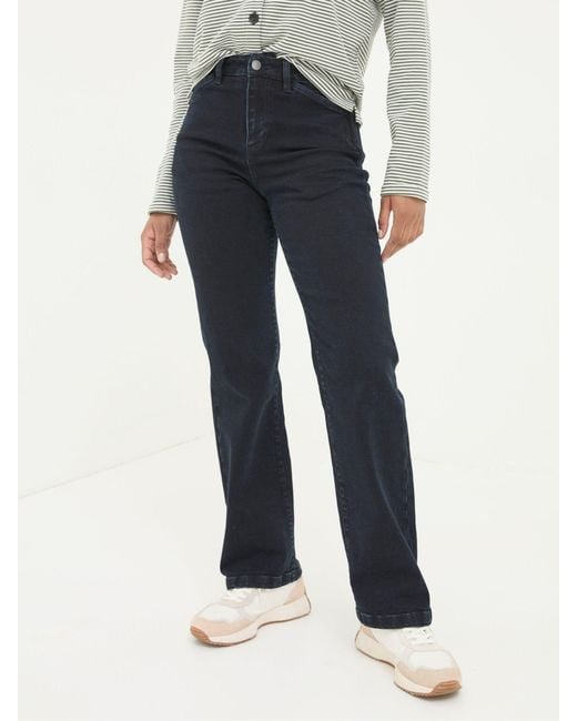 FatFace Blue Fatface Elise Wide Leg Wide Leg Jeans