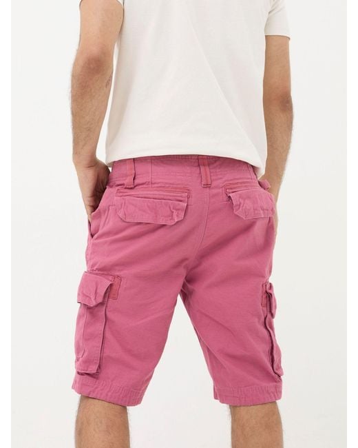 FatFace Pink Fatface Breakyard Cargo Shorts for men