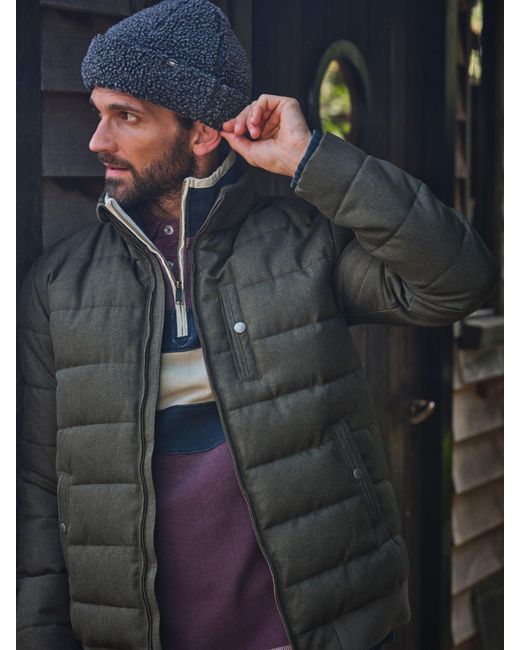 FatFace Blue Exmouth Quilted Jacket for men
